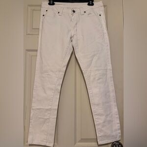 Blue Asphalt Women's White Skinny Jeans